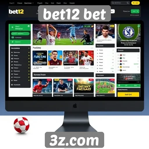 Interface do usuário no site bet12 bet
